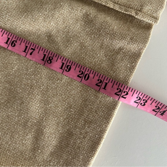 United Colors Of Benetton Beige Wool Silk Tie Detail Front Pockets Skirt NWOT 4? - Picture 15 of 15